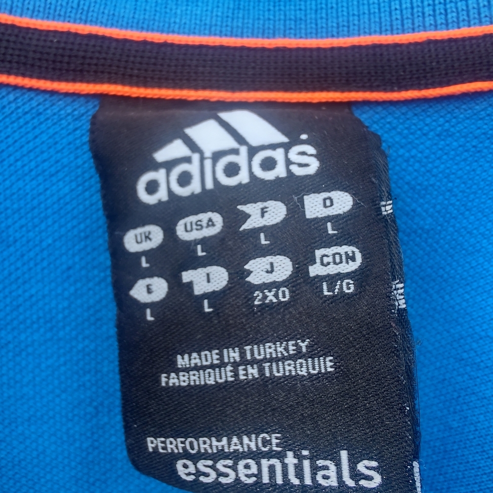 Adidas Performance Essentials Polo - Blue - Men's Large - Picture 4 of 7